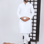 White ChikanKari Kurta Only