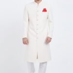 Off White Sherwani For Wedding