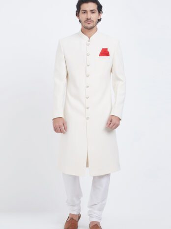 Off White Sherwani For Wedding