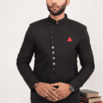 Black Cross Prince Coat For Wedding