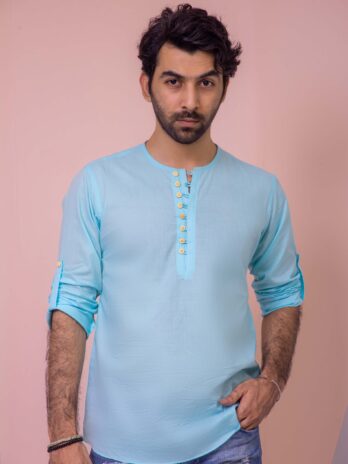 Sky Blue Cotton Shirt