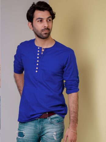 Royal Blue Cotton Shirt