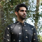 Black Embroidered Kurta Trouser (Leafy)