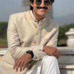 Cream Embroidered Wedding Prince coat