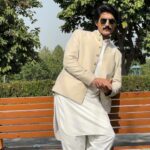 Cream Embroidered Wedding Prince coat