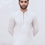 Off White Embroidered Kurta & Trouser (Bunch)