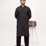 Black Embroidered Kurta & Trouser (Bunch)
