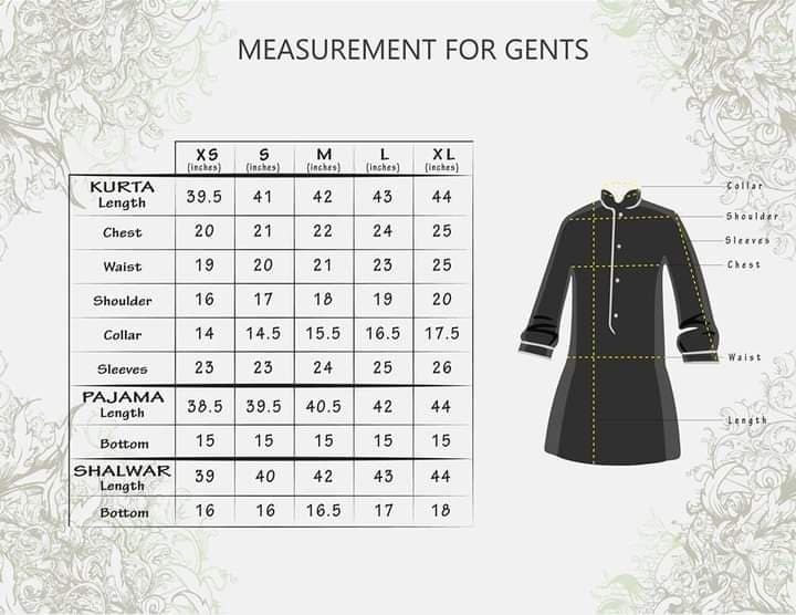 kurta CHART