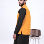 Raw Silk Mustard Waistcoat
